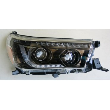 Toyota Hilux Revo 2014 оптика передняя тюнинг ДХО/ headlights DRL LED LD