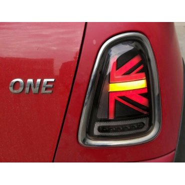 Mini Cooper R56 оптика задняя LED Union Jack стиль черно- красная