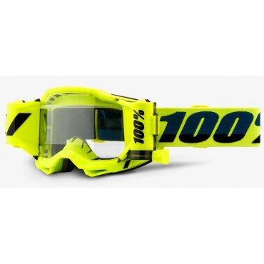 Окуляри 100% ACCURI 2 FORECAST Goggle Fluo Yellow - Clear Lens