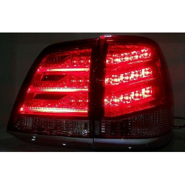 Toyota Land Cruiser LC 200 оптика светодиодная задняя красная дымчатая  LED