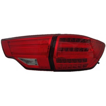 Toyota Highlander 2014 оптика задняя LED красная/ Led taillights red XU50 BMW style