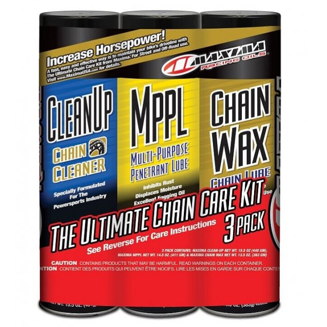 Комплект Maxima Chain Wax Ultimate Chain Care Combo Kit [3-Pack]