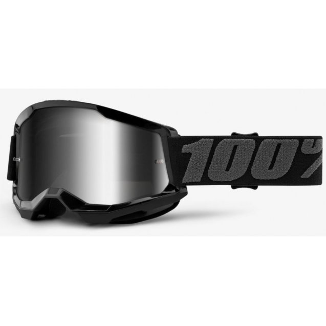 Дитячі окуляри 100% STRATA 2 Youth Goggle Black - Mirror Silver Lens