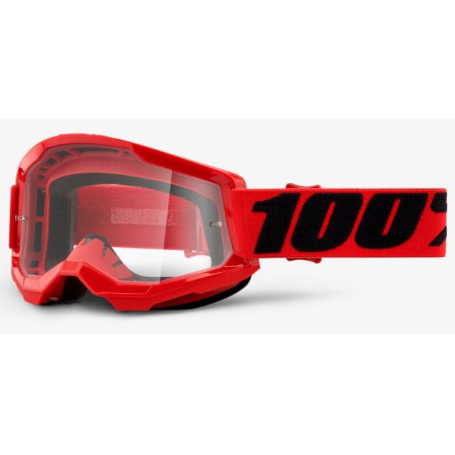Дитячі окуляри 100% STRATA 2 Youth Goggle Red - Clear Lens