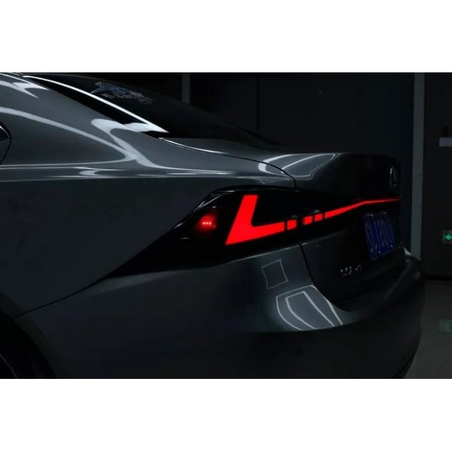 Lexus IS250 2013+ оптика задняя LED светодиодная черная ZW
