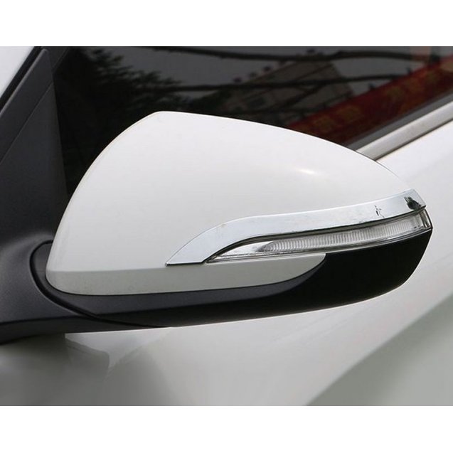 Hyundai Elantra AD 2016+ хром накладки на зеркала