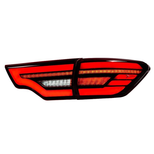 Toyota Highlander 2014 XU50 оптика задняя LED черно - красная тип BW