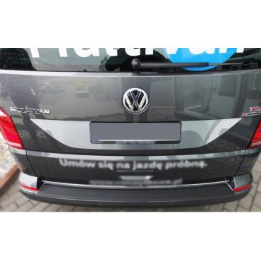 Volkswagen T6 2015+ накладка защитная на задний бампер полиуретановая
