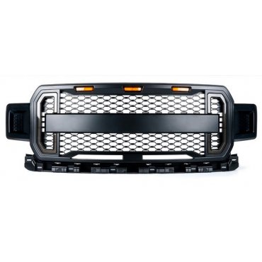 Ford F150 Mk13 2017+ решетка радиатора с LED огнями в стиле Raptor V3