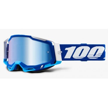 Окуляри 100% RACECRAFT 2 Goggle Blue - Mirror Blue Lens