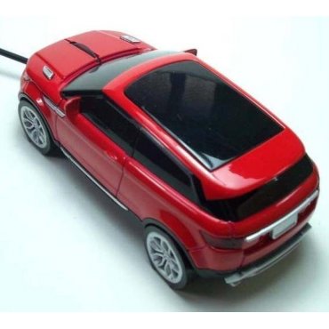 мышка компьютерная проводная Range Rover Evogue красная