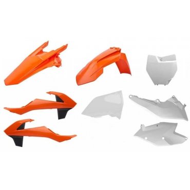 Пластик Polisport MX kit - KTM (16-) [Orange/White]