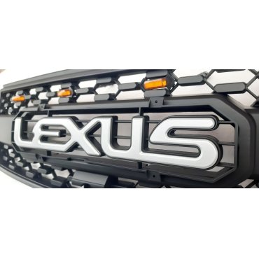 Lexus LX570 2008+ решетка радиатора LED тюнинг KRN