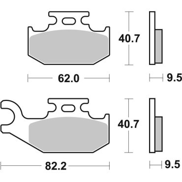 Гальмівні колодки SBS Racing Brake Pads