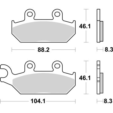 Гальмівні колодки SBS Upgrade Brake Pads