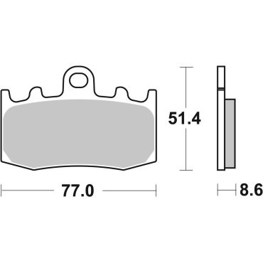 Гальмівні колодки SBS Track Days Front Brake Pads