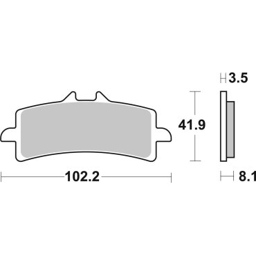 Гальмівні колодки SBS Track Days Front Brake Pads