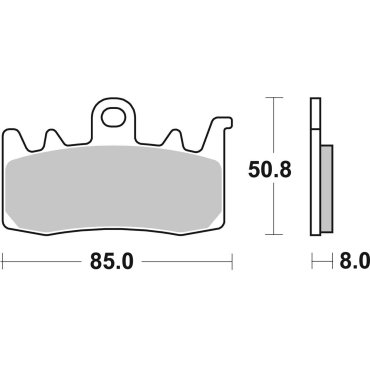 Гальмівні колодки SBS Road Racing Front Brake Pads