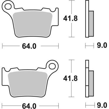 Гальмівні колодки SBS Standard Brake Pads