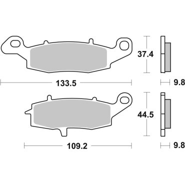 Гальмівні колодки SBS Standard Brake Pads