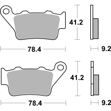 Гальмівні колодки SBS Performance Rear Brake Pads