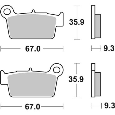 Гальмівні колодки SBS Performance Rear Brake Pads