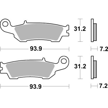 Гальмівні колодки SBS Racing Brake Pads