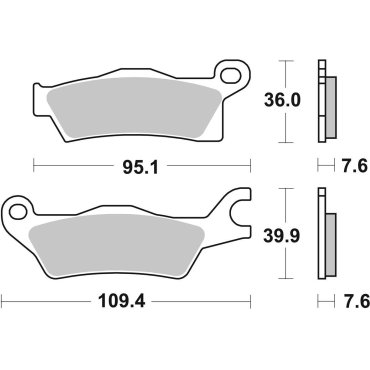 Гальмівні колодки SBS Racing Brake Pads