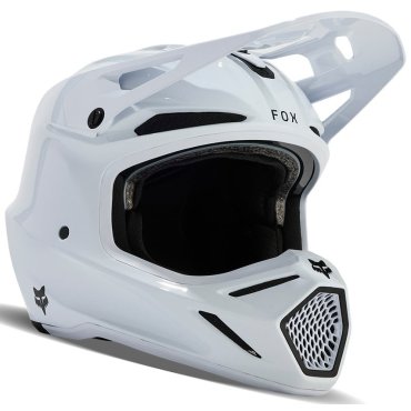 Шолом FOX V3 RS CARBON SOLID HELMET [White]