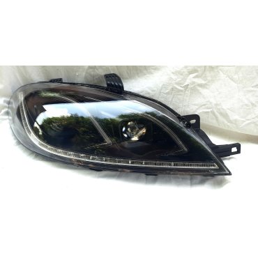 Chevrolet Lacetti 5 дверей хэтчбек оптика передняя черная Benz W212 / Led headlights Benz style W212