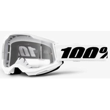 Окуляри 100% STRATA 2 Goggle White - Clear Lens