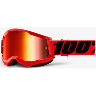 Окуляри 100% STRATA 2 Goggle Red - Mirror Red Lens