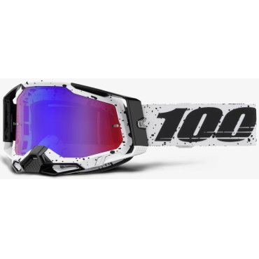 Окуляри 100% RACECRAFT 2 Goggle Trinity - Mirror Blue Lens