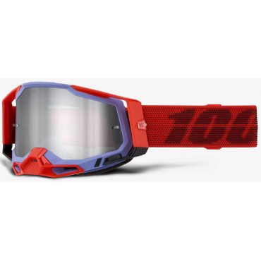 Окуляри 100% RACECRAFT 2 Goggle Cleat - Mirror Silver Lens