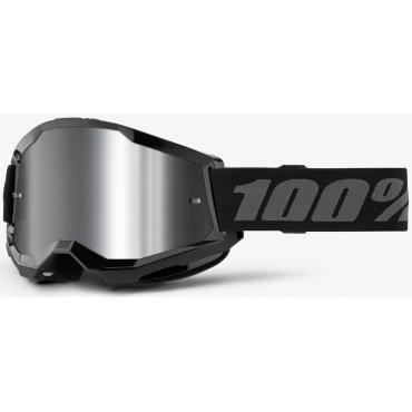 Окуляри 100% STRATA 2 Goggle Black - Mirror Silver Lens