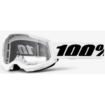 Дитячі окуляри 100% STRATA 2 Youth Goggle White - Clear Lens