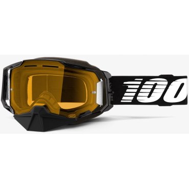 Окуляри 100% ARMEGA SNOWMOBILE Goggle Black - Yellow Lens