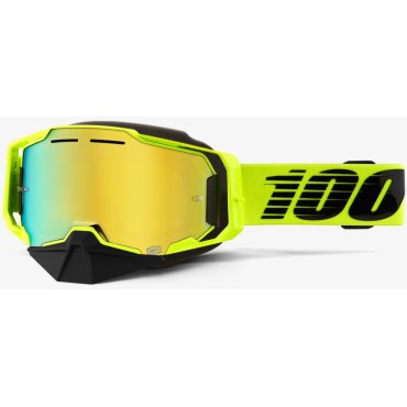 Окуляри 100% ARMEGA SNOWMOBILE Goggle Nuclear Citrus - Mirror Gold Lens