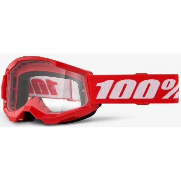 Дитячі окуляри 100% STRATA 2 Youth Goggle Red - Clear Lens