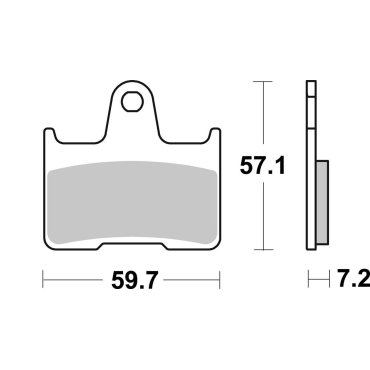 Гальмівні колодки SBS Racing Rear Brake Pads