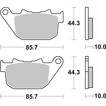 Гальмівні колодки SBS High Performance Rear Brake Pads