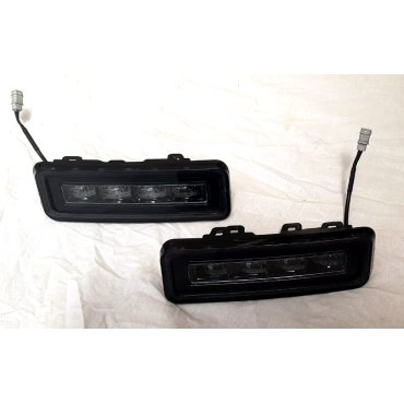 Land Rover Defender L663 2020+ задние LED вставки в задний бампер черные