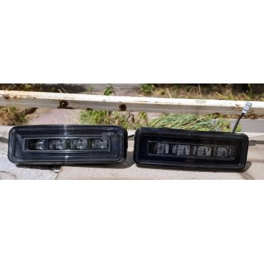 Land Rover Defender L663 2020+ задние LED вставки в задний бампер черные