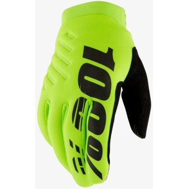 Перчатки 100% BRISKER Youth Glove [Fluo Yellow]