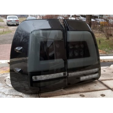 Toyota Land Cruiser LC100 1998+ оптика светодиодная задняя черная LED стиль CZ