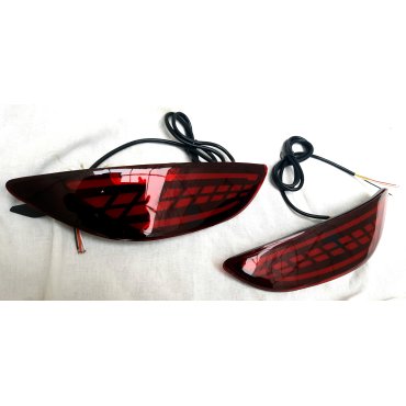 Hyundai Solaris Accent 2010+  LED вставки катафоты в задний бампер 3 режима WY