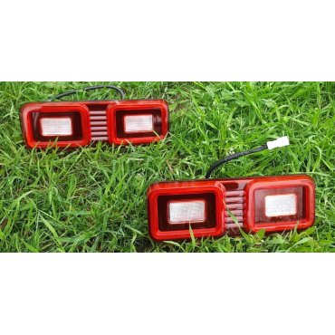 Land Rover Defender L663 2020+ задние LED вставки в задний бампер красные NS
