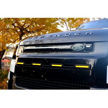Land Rover Defender L663 2020+ вставка в передний бампер LED 