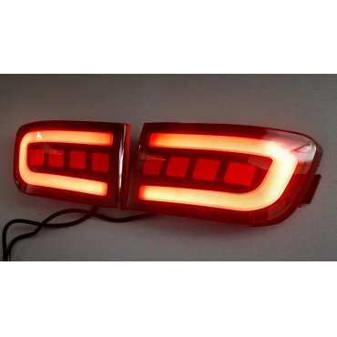 Toyota Prado 120 2003+ LED вставки катафоты в задний бампер красные