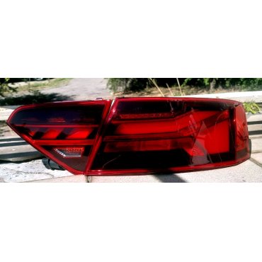 Audi A5 8T 2007+ оптика задняя тюнинг 2017 look красная